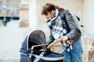 Photo of baby in stroller