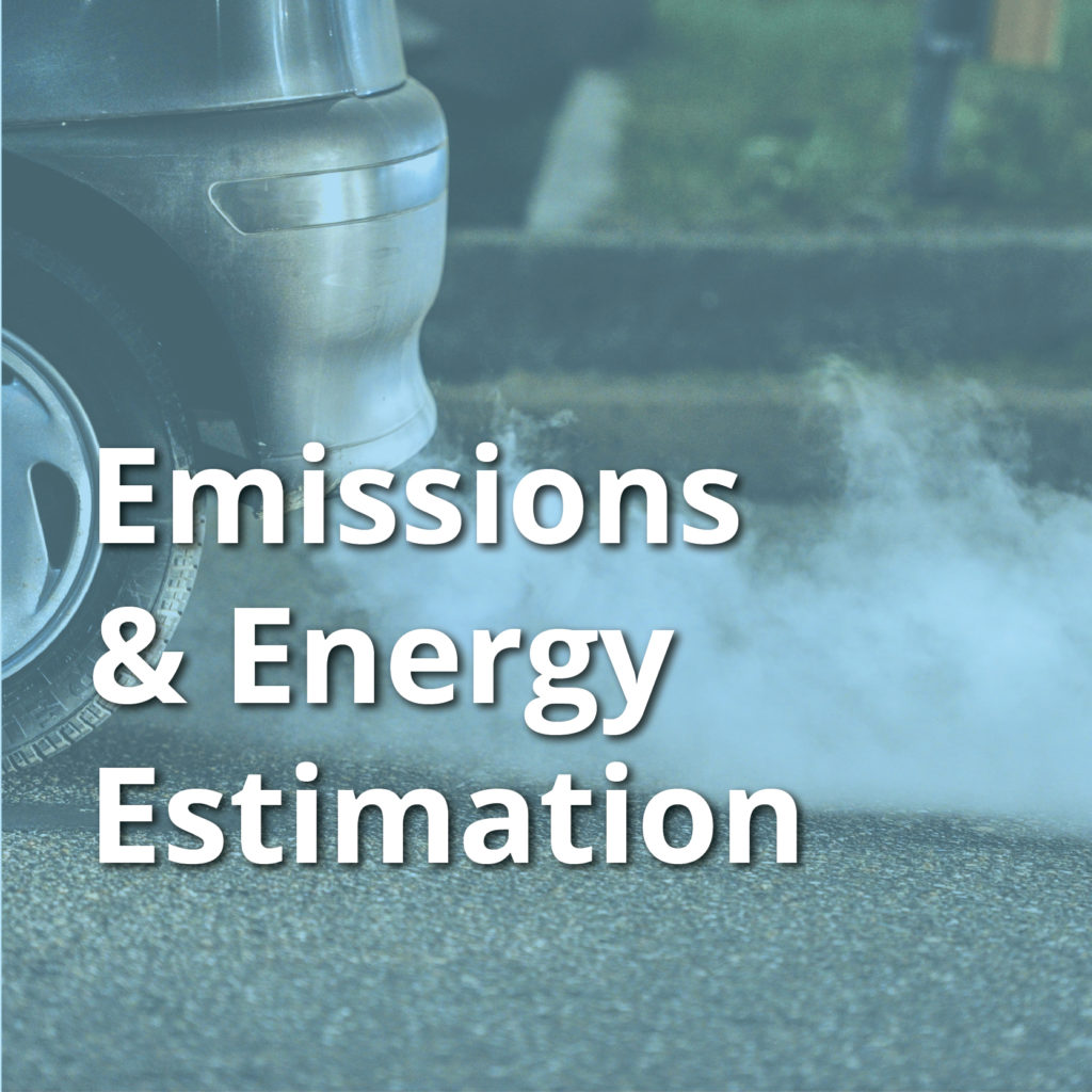 image that says Emissions & Energy Estimation, links to this section of carteeh.org