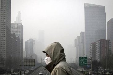Photo of air pollution in China.