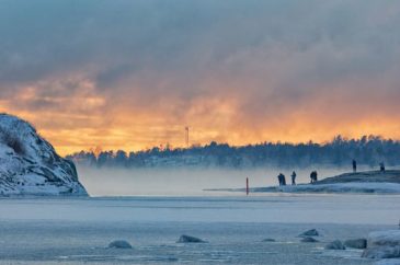 image of frozen lake in the wilderness