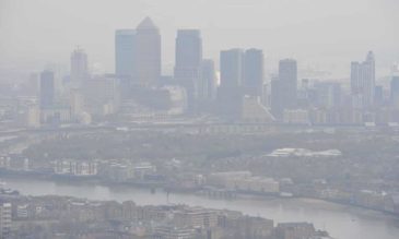 Image: Air pollution over London. The scientists’ figures suggest toxic air is causing more early deaths than tobacco smoking. Photograph: Nick Ansell/PA