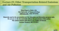 Other Transportation-related Emissions and Air Pollution