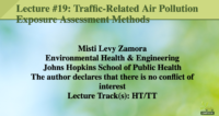 Traffic-related air pollution exposure assessment methods