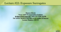 Exposure surrogates