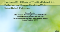 Effects of traffic-related air pollution on human health—well-established evidence
