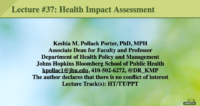 Qualitative health impact assessment