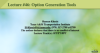 Option generation tools