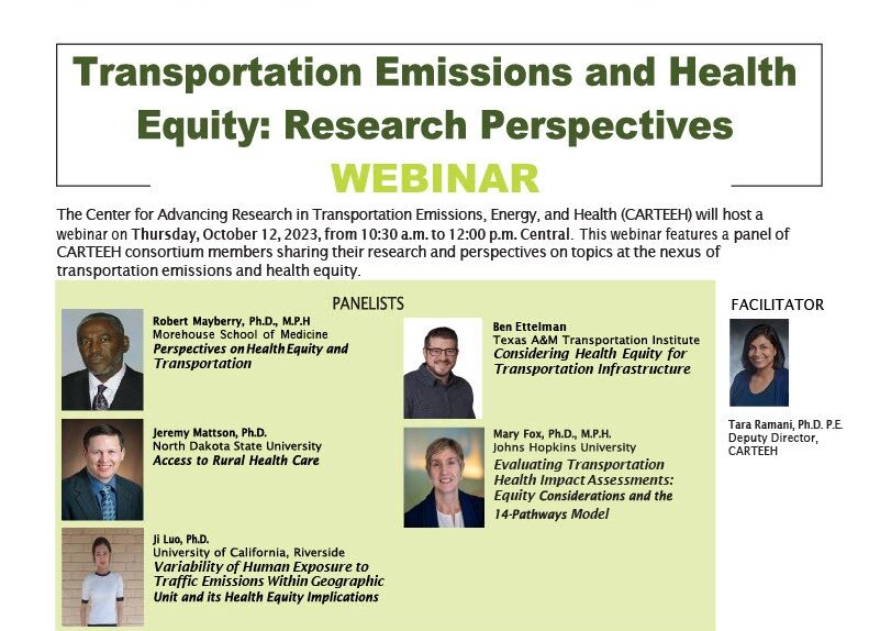 SAVE THE DATE: Webinar on October 12th